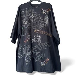 NWT Attitude Men’s Black 97’ Attitude T-shirt Size 2XL